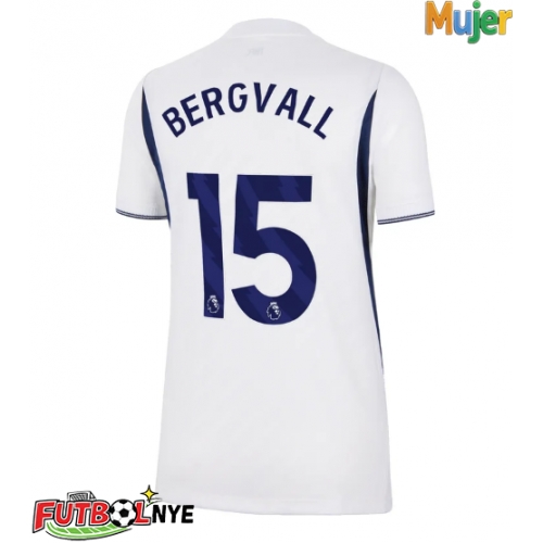Camiseta Tottenham Hotspur Lucas Bergvall #15 Primera Equipación para mujer 2026-27 manga corta